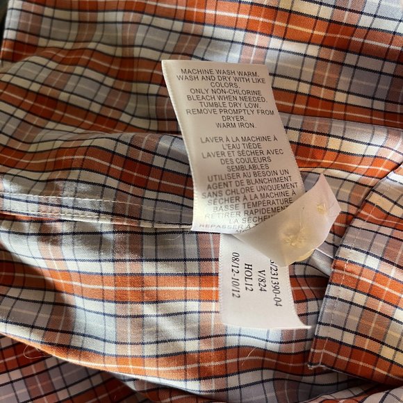 MEN'S BANANA REPUBLIC PLAID DRESS SHIRT, SZ MEDIUM, 15-15.5 - Picture 5 of 5